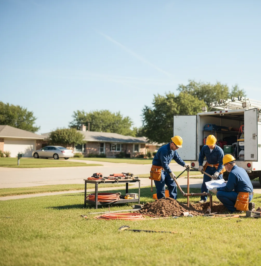 Sewer Line Repair in Rhome, TX